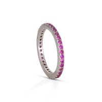 Ring Dilvdò Woman Eternity in Silver Zircone ANLVBR-14